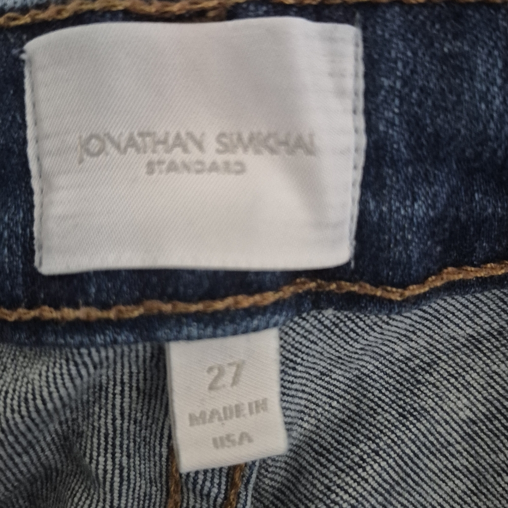 Jonathan Simkhai Jeans, High Rise Straight Jeans, Size 27 - Picture 10 of 11
